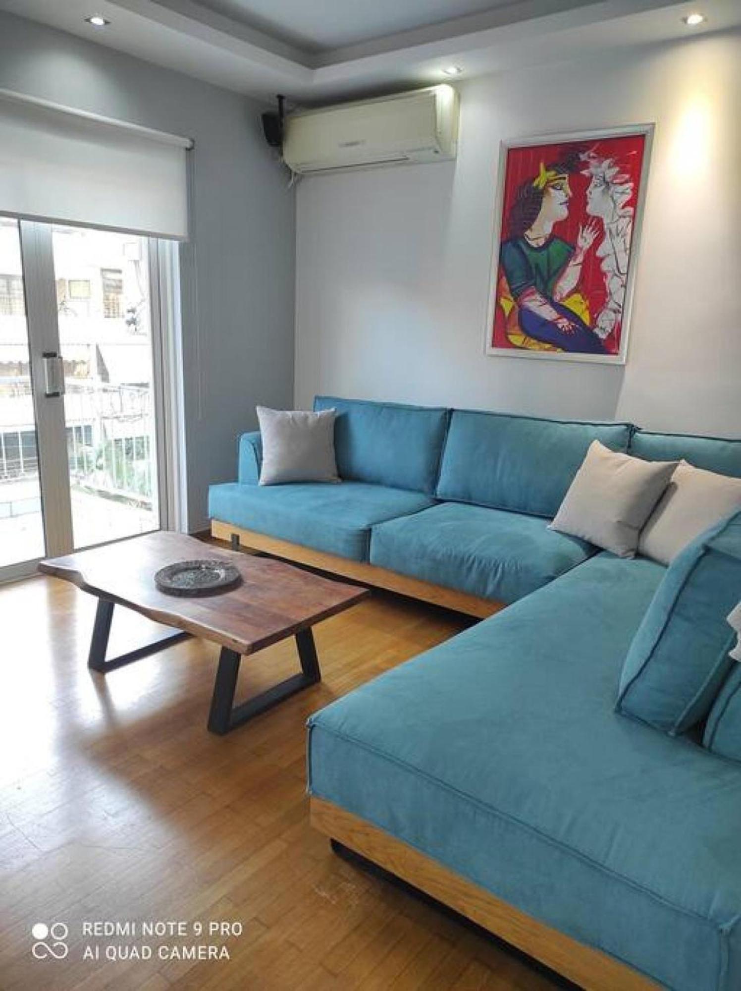 One Block From The Sea Family House At Floisvos Apartment Athena Bagian luar foto